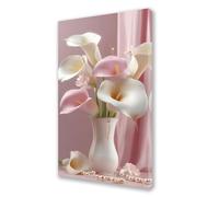 Dipingere con i Numeri per Adulti Fiore Paint by Numbers Kit Calla Lily Fai da te Hobby Creativi Adulti, Dipingere Numerati con Pennelli e Acrilico Pigmento, Decorazione Parete Regalo 50x100 cm L840