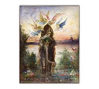 Dipingere con i numeri, per adulti, il sacro elefante, di Gustave Moreau, kit di pittura su tela, regali artistici e artigianali per la casa