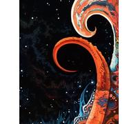 Dipingere con i numeri, per adulti, kit per pittura a olio, con pennello e colori acrilici, 40 x 50 cm, arte astratta polpo oceanica, senza cornice