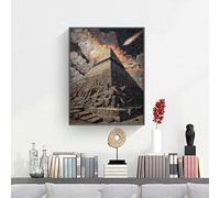 Dipingere con i numeri, per adulti, kit per pittura a olio fai da te 90 x 120 cm Astratto Cielo Pittura con numeri, Adulti con 3 pennelli e vernice acrilica, Decora la casa Regalo PjY1750 2-6