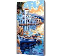 Dipingere con i Numeri per Adulti Venezia Paint by Numbers Kit Barca Fai da te Hobby Creativi Adulti,Dipingere Numerati con Pennelli e Acrilico,Decor della Parete di Casa Regalo 100x200cm LE-1136