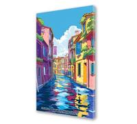 Dipingere con i Numeri per Adulti Venezia Paint by Numbers Kit Paesaggio Fai da te Hobby Creativi Adulti, Dipingere Numerati con Pennelli e Acrilico Pigmento, Decorazione Parete Regalo 90x180 cm L392