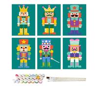 Dipingere Con I Numeri Per Bambini 6 Pezzi Kit Colorare E Bricolage | Con Pennello Kit Di Pittura A Numeri Per Principianti Per Adulti Viaggi Compleanno Aula Scuola Casa Asilo Piccoli R