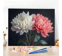 Dipingere con i Numeri Pianta Paint by Numbers Passatempo per Adulti Fiore Dipingere con i Numeri Kit Completo con Pennelli e Colori Acrilici,Decorazione Casa, Come Regali,Senza Cornice 70x100CM W6-55