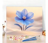 Dipingere con i Numeri Pianta Paint by Numbers Passatempo per Adulti Fiore Dipingere con i Numeri Kit Completo con Pennelli e Colori Acrilici,Come Regali e Decorazione Casa,Senza Cornice 120x80CM W6-8