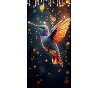 Dipingere con i Numeri Uccello Colorare con i Numeri Adulti Sogno DIY Painting by Numbers per Bambini e Principianti con Colori Acrilici e Pennelli, Hobby Adulti, Halloween Decorazioni 90X120cm P0-784