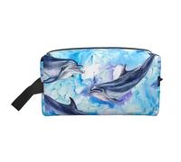 Dipingere il delfino, Borsa per il trucco Borsa per cosmetici Borsa da viaggio portatile da viaggio Borsa per trucco Organizer