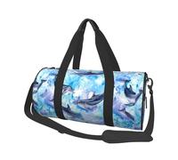 Dipingere il delfino, Borsone da viaggio di grande capacità Borsa rotonda Borsa da viaggio sportiva Borsa da viaggio Borsa da fitness