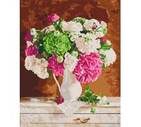 Dipingere secondo i numeri - tenerezza nel mazzo di fiori 40 x 50 cm