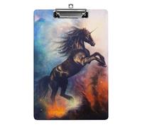 Dipingere Unicorno Danza Lavagna Formato A4 Divertente Estetica Lavorare Studiare Lettera Lavagna per Appunti Standard 12,5×8,5 in Pannello rigido per Aula Scolastica Bambini che scrivono Disegno