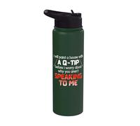 Dipingerò una casa con un Q-Tip prima di preoccuparmi del perchè Stainless Steel Insulated Water Bottle