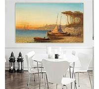 Dipingi coi numeri per adulti Adolf Kaufmann, motivo sulla baia di Ischia vicino a Napoli, kit di pittura per adulti su tela, regali artistici per la decorazione della casa