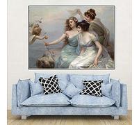 Dipingi coi numeri, per adulti, Edouard Bisson, The Three Graces, kit di pittura con i numeri, per adulti su tela