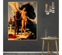 Dipingi coi numeri per adulti Frederic Leighton, Icaro e Daedalus, kit di pittura con i numeri su tela