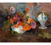 Dipingi coi numeri per adulti Il vaso con nasturzi di Paul Gauguin - Kit per dipingere con i numeri, su tela
