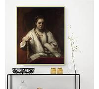 Dipingi coi numeri per adulti, ritratto di Hendrickje Stoffels by Rembrandt, kit per pittura con i numeri, su tela