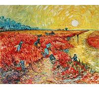 Dipingi coi numeri per adulti The Red Vineyard di Van Gogh, kit di pittura con i numeri su tela
