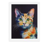 Dipingi coi numeri, un dipinto colorato di un kit di pittura digitale Cat-2 per adulti, crea la tua scena magica forniture artistiche senza cornice, 40 x 50 cm