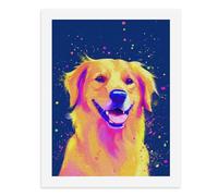 Dipingi coi numeri, un kit di pittura digitale colorato Golden Retriever per adulti, crea la tua scena magica forniture artistiche senza cornice, 40 x 50 cm