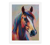 Dipingi coi numeri, un ritratto di cavallo colorato kit per pittura digitale per adulti Crea la tua scena magica forniture artistiche senza cornice 40 x 50 cm