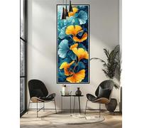 Dipingi con i Numeri Adulti Grandi Dimensioni 120 X 50 cm, Ginkgo Pianta Dipingere con i Numeri Hobby Creativi Adulti, DIY Acrilici Paint by Numbers, Decora la casa Regalo, (Senza Cornice)-YH452