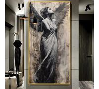 Dipingi con i Numeri Adulti Grandi Dimensioni 50x100cm，Angelo Bellezza Dipingere con i Numeri Hobby Creativi Adulti，Fai da Te Acrilici Paint by Numbers，Decor da Parete di Casa Regali（Senza Cornice）J2