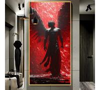 Dipingi con i Numeri Adulti Grandi Dimensioni 50x100cm，Angelo Uomo Dipingere con i Numeri Hobby Creativi Adulti，Fai da Te Acrilici Paint by Numbers，Decor da Parete di Casa Regali（Senza Cornice）J21