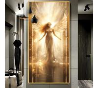 Dipingi con i Numeri Adulti Grandi Dimensioni 50x150cm，Angelo dea Dipingere con i Numeri Hobby Creativi Adulti，Fai da Te Acrilici Paint by Numbers，Decor da Parete di Casa Regali（Senza Cornice）J24