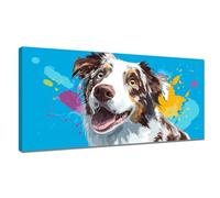 Dipingi con i Numeri Cane, Dipingi con i Numeri Bambini Colorato Paint by numbers per Adulti Principianti, Kit Pittura Adulti con Pennelli e Pigmento Acrilico, Regalo Donna Decora Casa 30x60cm Y3-1004