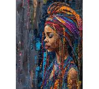 Dipingi con i Numeri capelli lunghi donna, Dipingere con i Numeri Adulti Quadri da Dipingere Numerati Adulti con Vernici e pennelli Acrilica Pittura, per Decora casa Regalo bambina 80x110cm G4-288