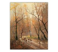 Dipingi con i numeri per adulti Adolf Kaufmann, pastorella che ritorna a casa", kit di pittura per adulti, tela da regalo, artigianato per la decorazione della casa