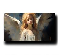 Dipingi con i Numeri per Adulti Bambini Angel Paint by Numbers con Pennelli Pittura a Pigmento Acrilico Disegno, Ragazza Kit pittura Adulti, per Quadro Noderno Soggiorno, Regalo Uomo 20X40cm 1w-0-0
