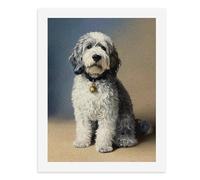 Dipingi con i numeri, un affascinante cane pastore seduto con grazia, kit per pittura digitale per adulti, crea la tua scena magica, forniture artistiche senza cornice, 40 x 50 cm