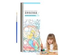 Dipingi con l'acqua Libri per bambini, Libro sull'per bambini | Libro sugli acquerelli | Set da pittura per, Dipingi con libri ad acqua, e lavoretti con carta spessa per ragazzi e ragazze 3 4
