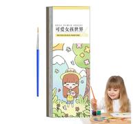 Dipingi con l'acqua Libri per bambini, Libro sull'per bambini | Libro tascabile per - Set da pittura per , Dipingi con libri ad acqua, e lavoretti con carta spessa per ragazzi e ragazze 3 4 5 6