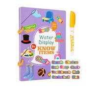Dipingi con libri da colorare ad acqua - Penna ad acqua riutilizzabile - Magic | Set di pennelli ad e attività di pittura giocattolo per bambini Libri di attività artistiche e artigianali