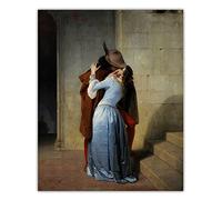 Dipingi con numeri per adulti e bambini Francesco Hayez《The Kiss》 pittura a olio fai da te su tela stampa artistica da parete decorazione per la casa