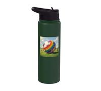 DIPINGI IL PALLONE DA CALCIO CON I COLORI DELL'ARCOBALENO Stainless Steel Insulated Water Bottle