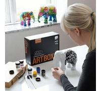 Dipingi il Tuo Elephant Parade Arte Scatola 15cm Creare Craft Kit Fatto a Mano