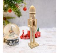 Dipingi la tua mini figura di schiaccianoci in legno da 38 cm per il