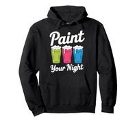Dipingi la Tua Notte - Design colorato di Notte Felpa con Cappuccio