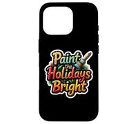 Dipingi Le Vacanze Luminoso Pittore Natale Artista Amante Dell' Custodia per iPhone 16 Pro