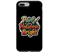 Dipingi Le Vacanze Luminoso Pittore Natale Artista Amante Dell' Custodia per iPhone 7 Plus/8 Plus