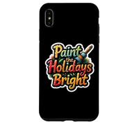 Dipingi Le Vacanze Luminoso Pittore Natale Artista Amante Dell' Custodia per iPhone XS Max