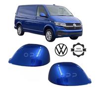 Dipinta Specchio Cappucci Coperchio VW Transporter LA5W Ravenna Blu OEM Paio SX