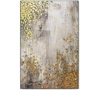 Dipinti A Olio su Tela Arte della Parete Dipinta A Mano su Tela 100% Dipinto A Mano Astratto Modello Lamina d'oro Dipinti Murali Arte Contemporanea Pittura Fatta A Man, 40X60cm(16x24inch)