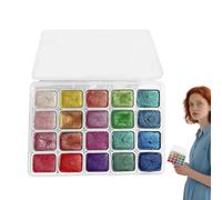 Dipinti | Cofanetto Di Pittura Con 20 Colori | Forniture Portatili di Cancelleria Creativa Glitter per Artisti Amatoriali