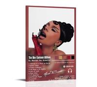 Dipinti decorativi con Mariah The Scientist, con scritta "To Be Eaten Alive Mariah The Scientist", resistente alle macchie, facile da pulire, per soggiorno, senza cornice, impermeabile, idea regalo