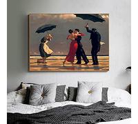 Dipinti di fama mondiale che canta maggiordomo romantico tema nostalgico arte della parete su tela stampe senza cornice soggiorno decorazioni per la casa 91x155 cm/36x61 pollici senza cornice