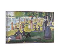 Dipinti di Georges Seurat - Una domenica pomeriggio sull'isola di La Grande Jatte), poster da parete, decorazione per camera da letto, decorazione per la casa, 20 x 30 cm